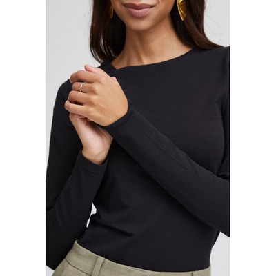 Pamila Longsleeve T-Shirt | Black