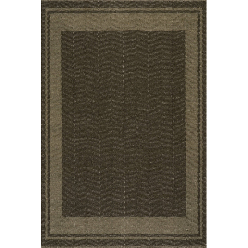Canon Bordered Wool Cozy Rug by Nate Berkus | Green