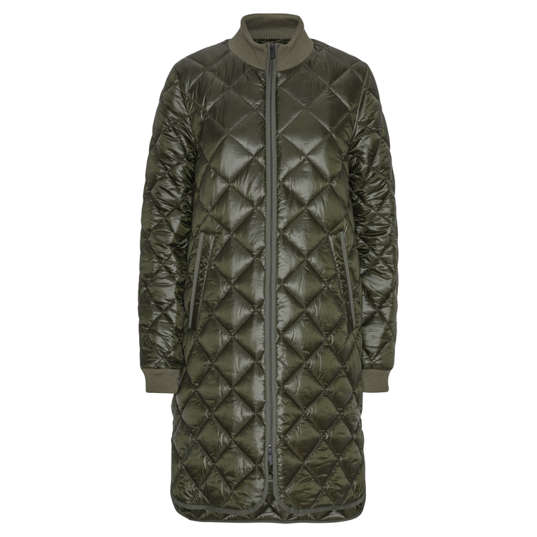 Quilted Jacket | Pearl Deep Olive