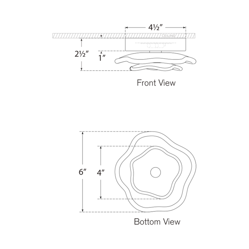 Leighton 6" LED Layered Flush Mount