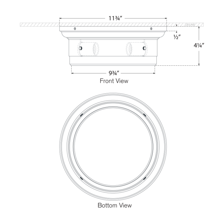 Siena Small Flush Mount