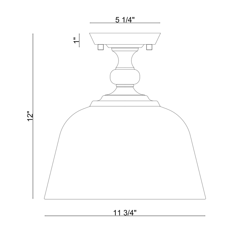 Berg Semi-Flush Mount