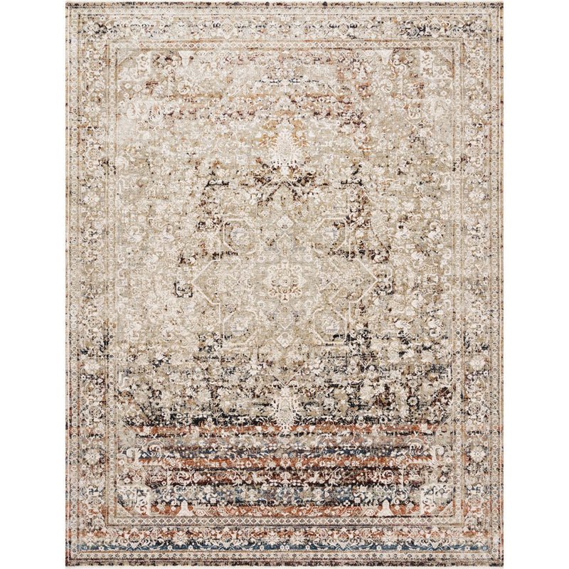 Theia Rug 05 | Taupe/Brick
