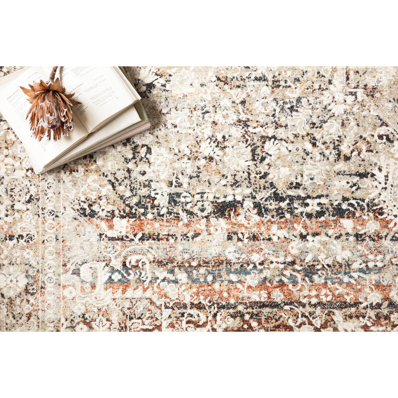 Theia Rug 05 | Taupe/Brick