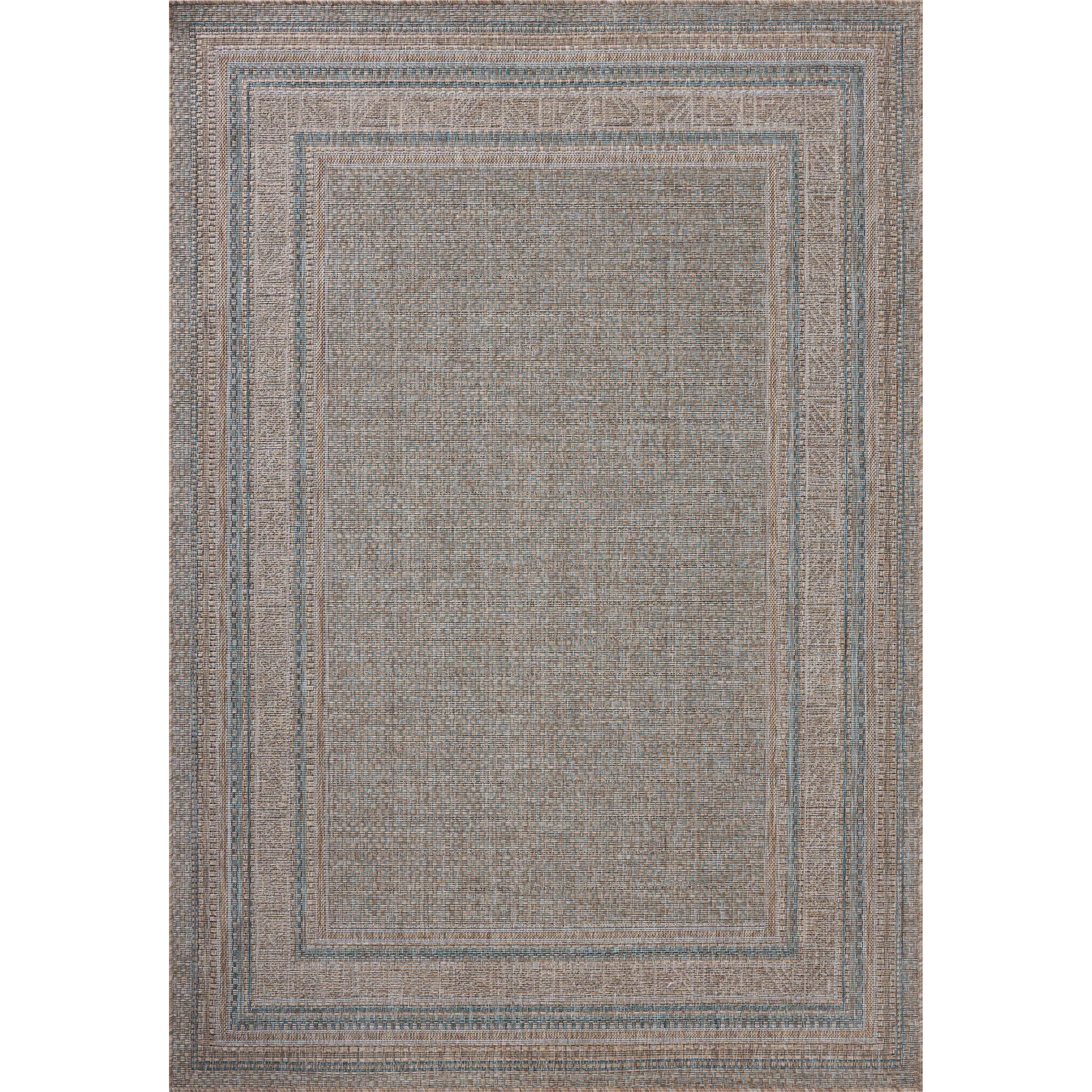 Topanga Rug 05 | Amber Lewis X Loloi | Natural / Teal – Modern Komfort