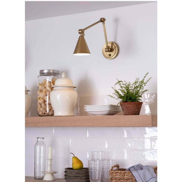 Sal Task Lamp | Natural Brass | Overstock