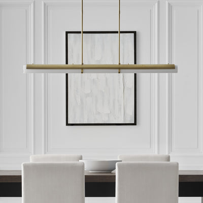 Precision Large Linear Chandelier