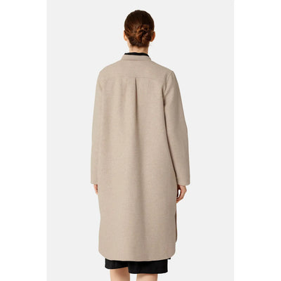 Long Zipped Coat | Wheat