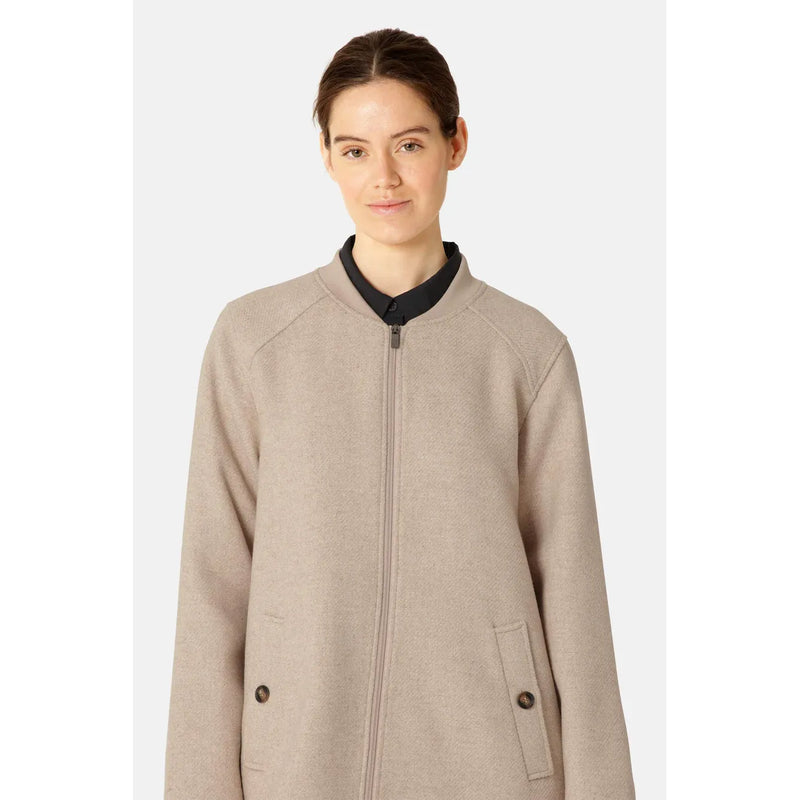 Long Zipped Coat | Wheat