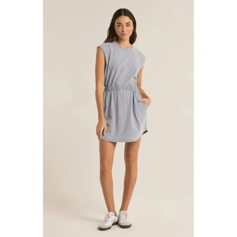 Paxton Knit Denim Dress | Washed Indigo