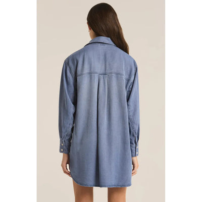 Dover Chambray Dress | Sun Bleached Indigo