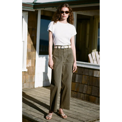 Bobbi Washed Pant | Grape Leaf