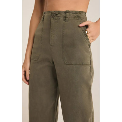 Bobbi Washed Pant | Grape Leaf