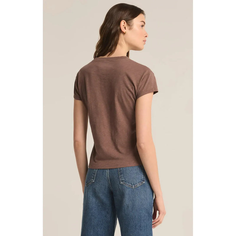 Modern Slub Tee | Deep Taupe