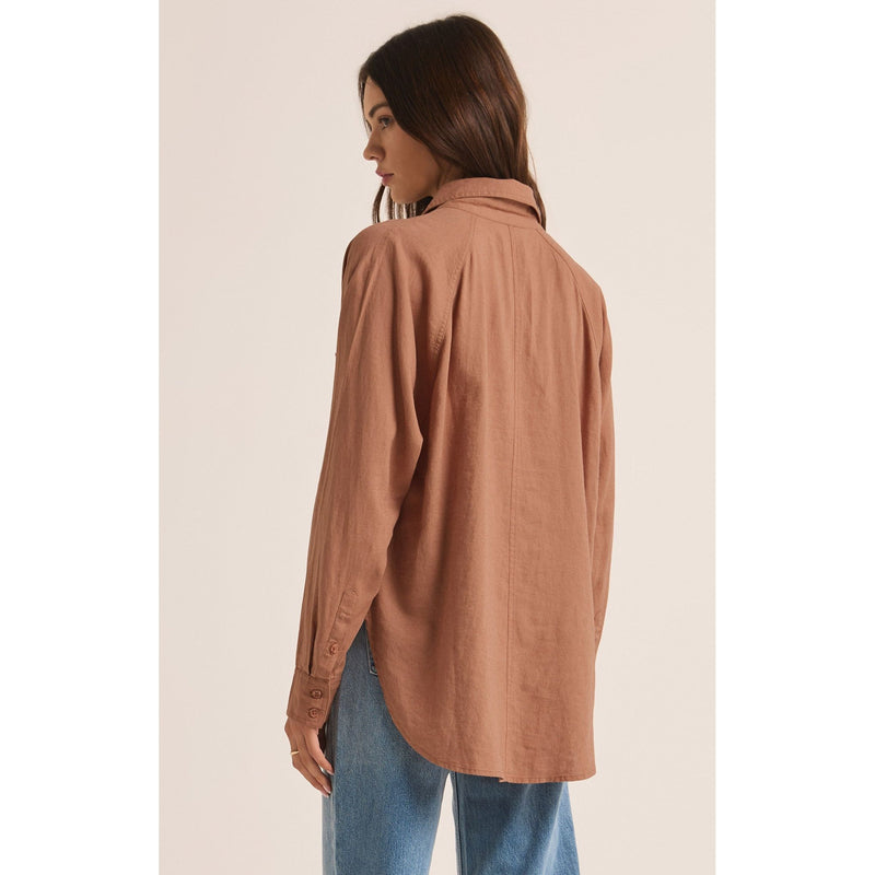 Perfect Linen Top | Mocha Moose