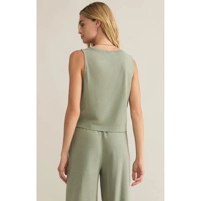 Sloane V-Neck Top | Avocado