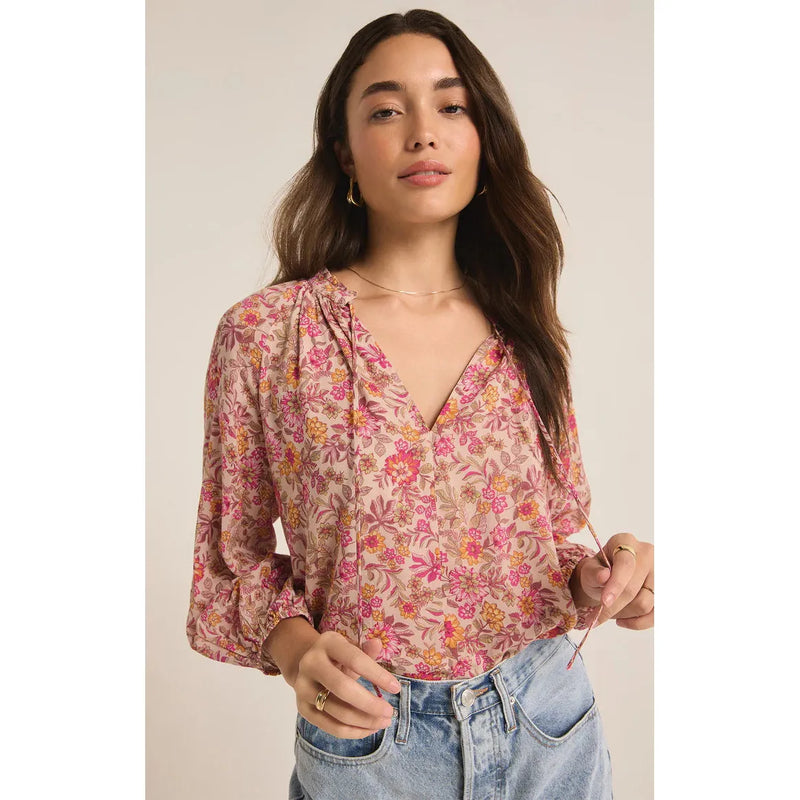 Carine Lima Floral Top | Cactus Flower