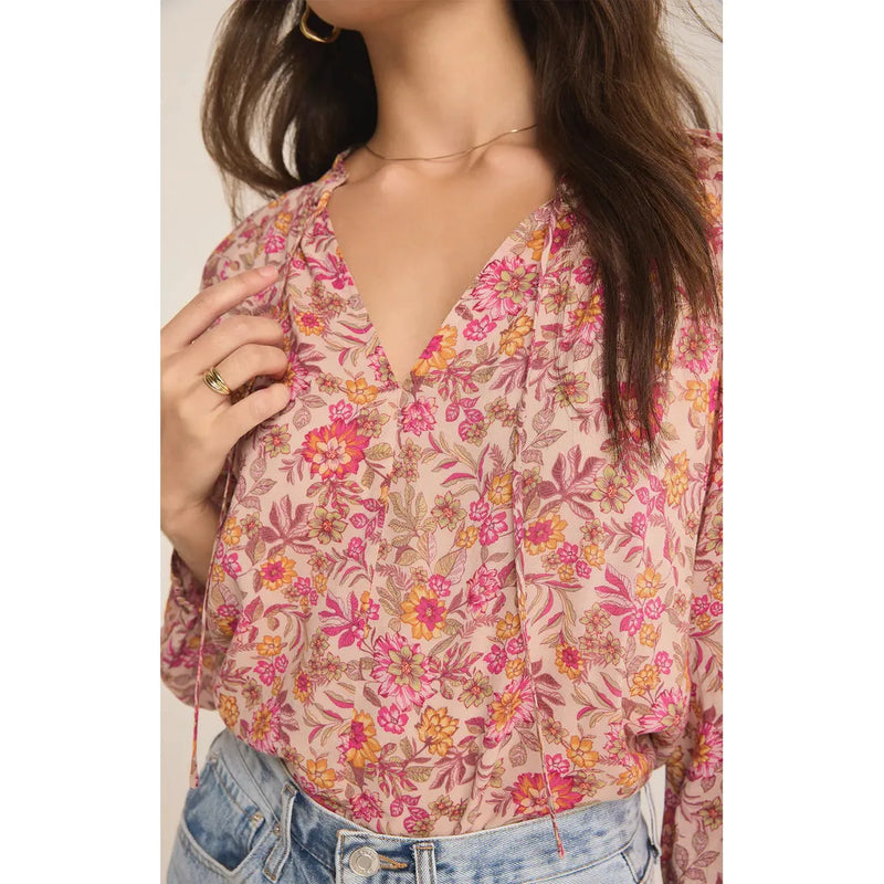 Carine Lima Floral Top | Cactus Flower