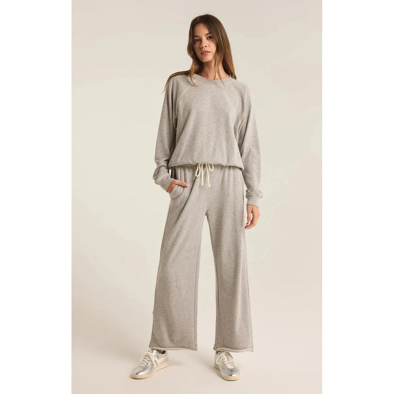 Saldana French Terry Sweatshirt | Heather Grey