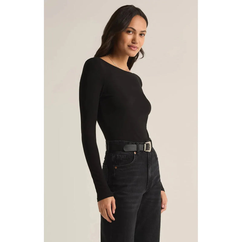 Baela Bodysuit Top | Black