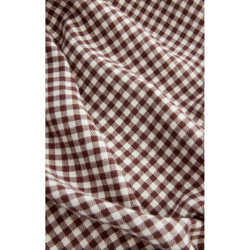 River Plaid Button Up Shirt | Chocolate Cherry