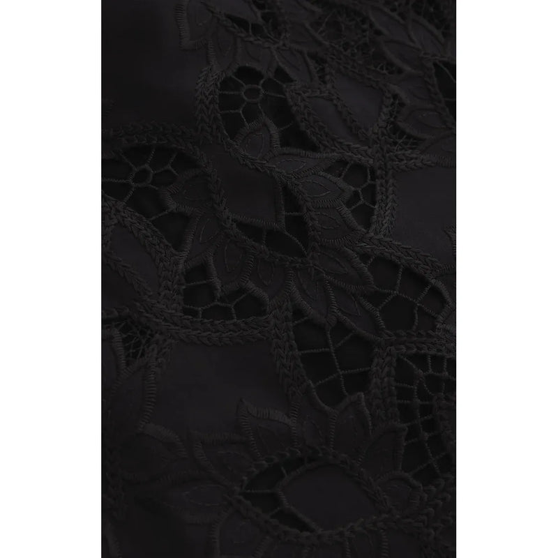 Midnight Embroidered Top | Black