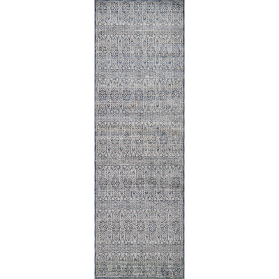 Zuma Rug 01 | Amber Lewis x Loloi | Denim / Ivory