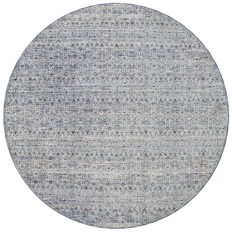 Zuma Rug 01 | Amber Lewis x Loloi | Denim / Ivory