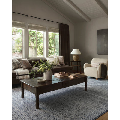 Zuma Rug 01 | Amber Lewis x Loloi | Denim / Ivory