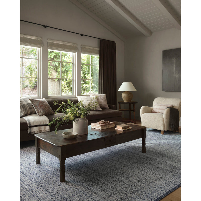 Zuma Rug 01 | Amber Lewis x Loloi | Denim / Ivory