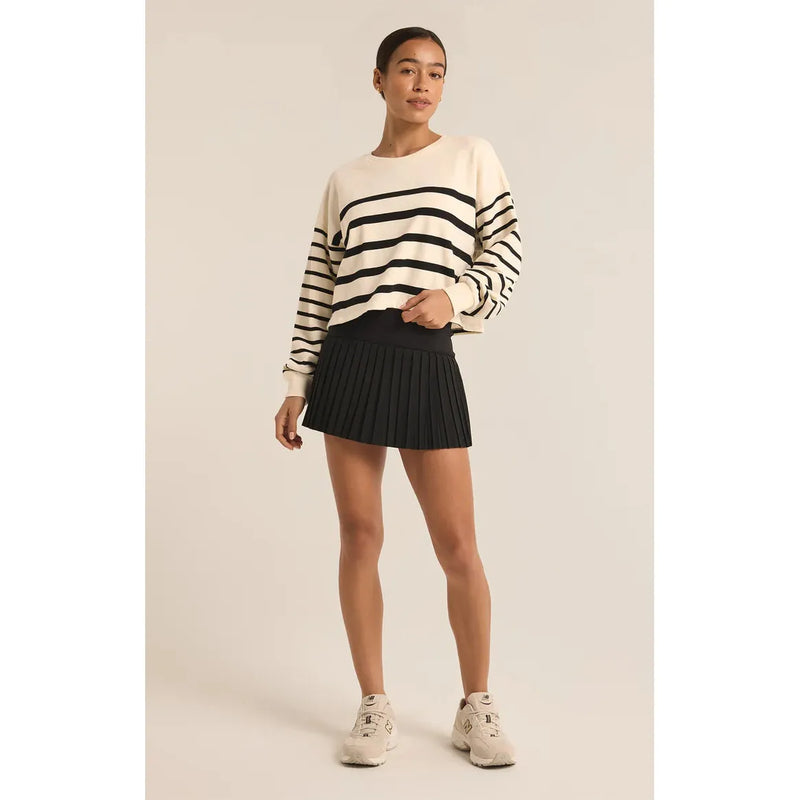 Stripe Sweatshirt | Sandstone