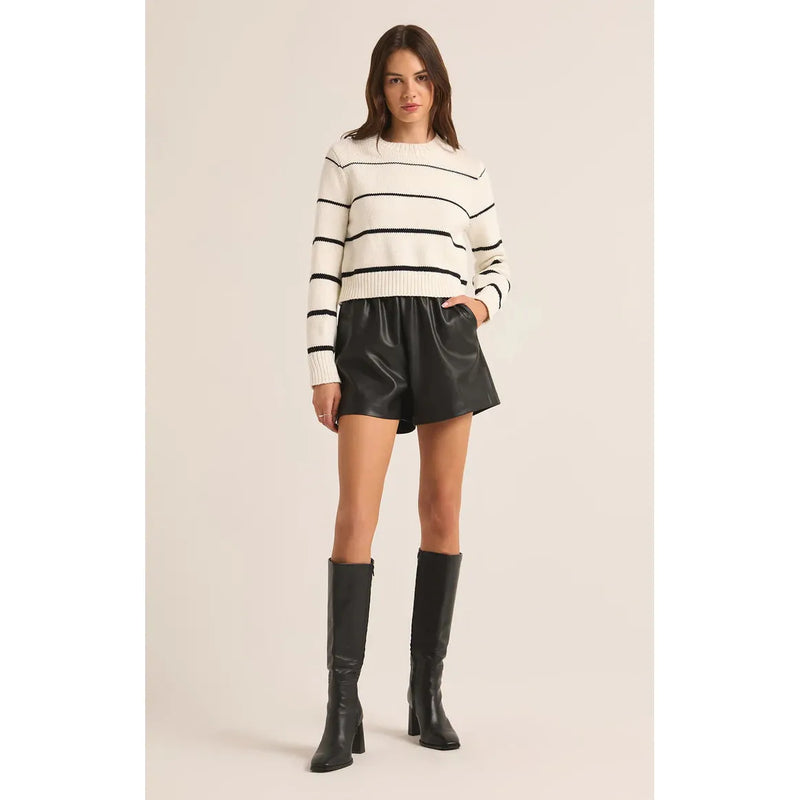 Milan Stripe Sweater | Natural