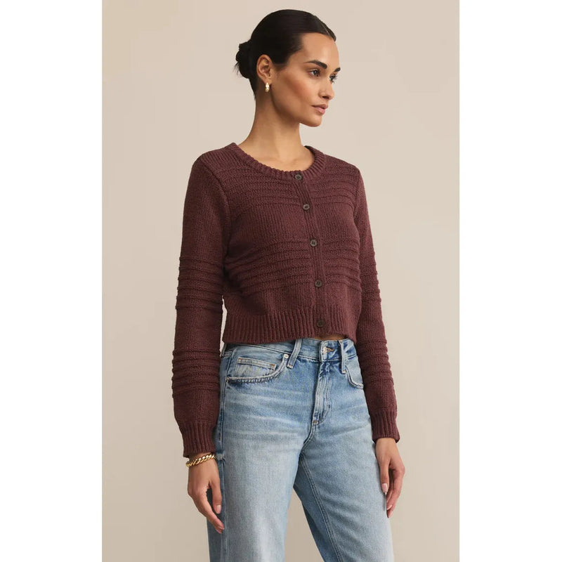 Between The Lines Cardigan | Sandalwood