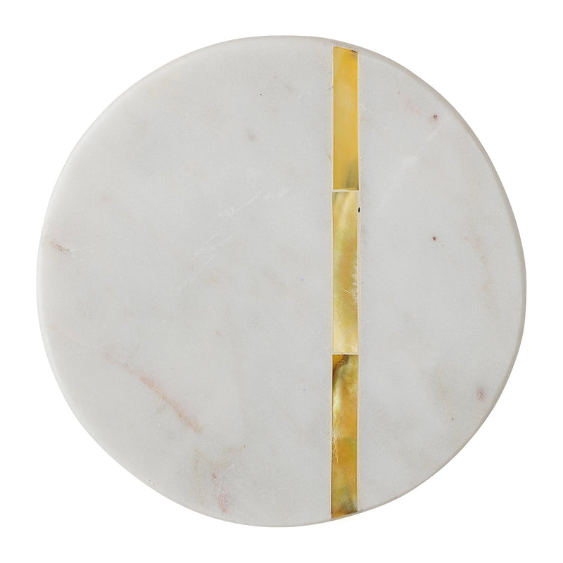 Mother of Pearl Marble Coasters | Set of Four