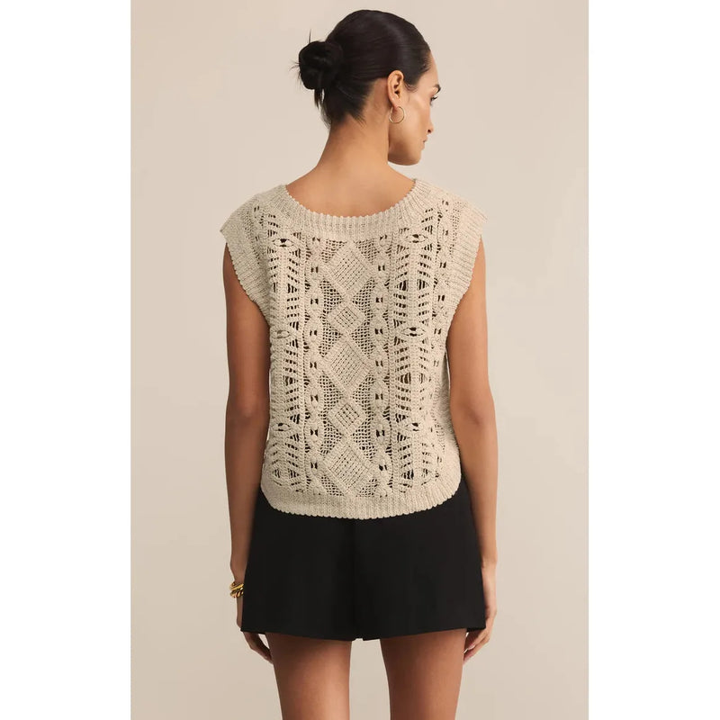 Baroque Crochet Sweater | Crystal