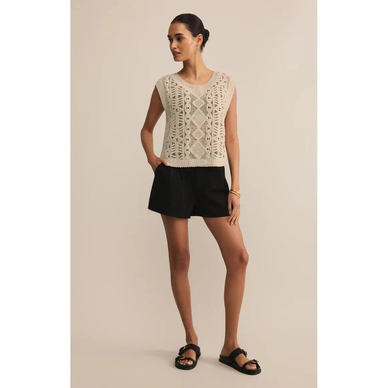 Baroque Crochet Sweater | Crystal