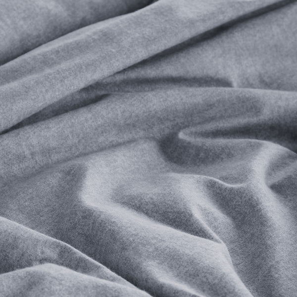 Slate Flannel Duvet Cover Set