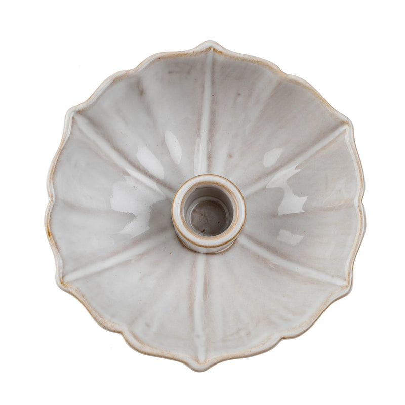 Lotus Candle Holder | White