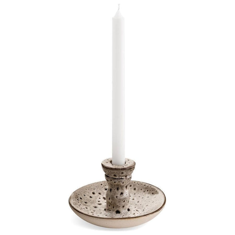 Shore Candle Holder | White / Brown