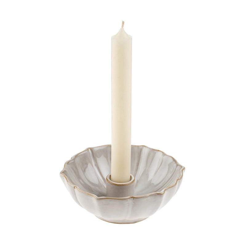 Lotus Candle Holder | White