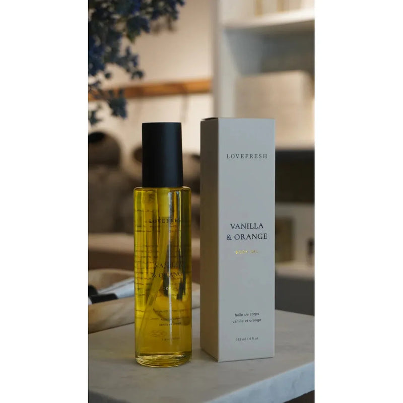 Lovefresh Body Oil | Vanilla & Orange