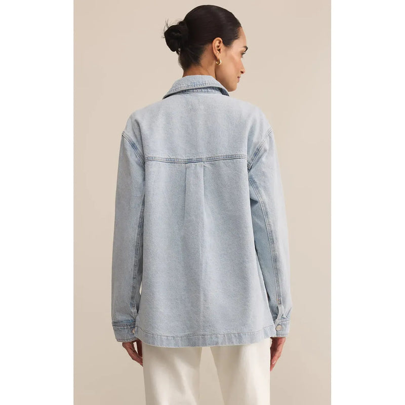 On The Road Relaxed Denim Jacket | Faded Indigo
