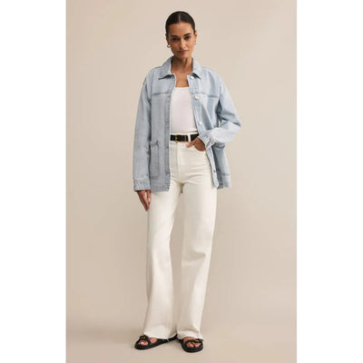 On The Road Relaxed Denim Jacket | Faded Indigo