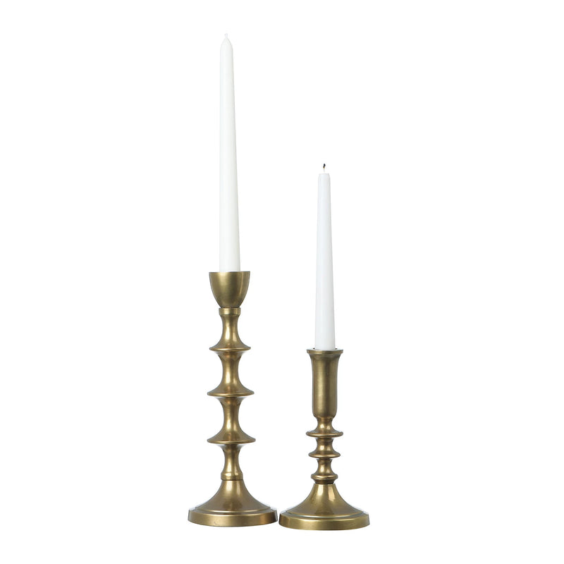 Antique Finish Metal Candle Holder