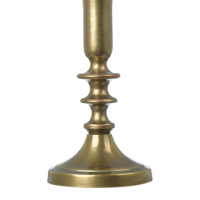 Antique Finish Metal Candle Holder