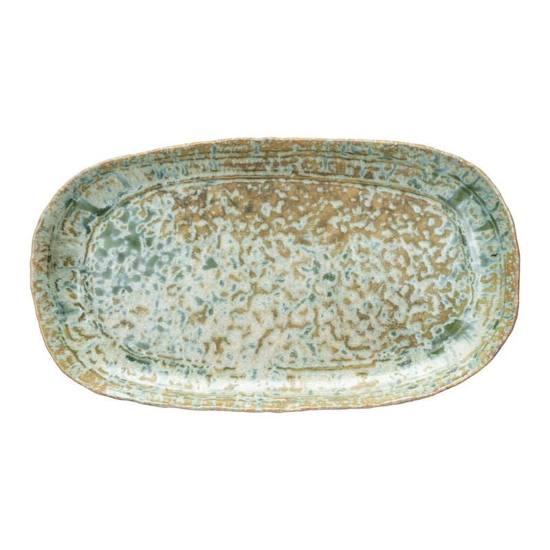 Botanist Glaze Stoneware Platter