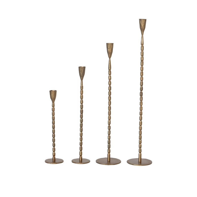 Brass Iron Bead Taper Candle