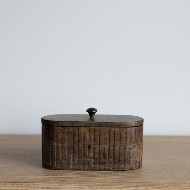 Fluted Wood Box