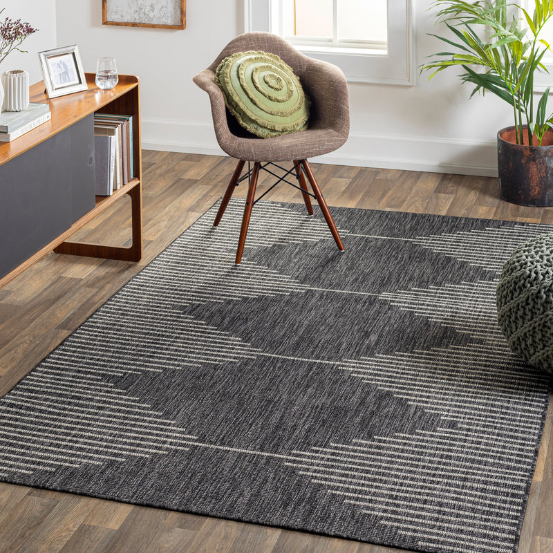 Eagean Indoor/Outdoor Rug | Charcoal