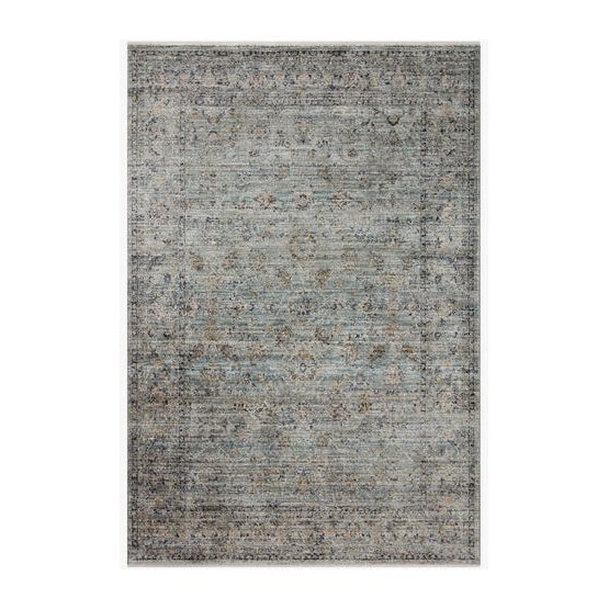 Katherine Rug 01 | Ocean / Gold